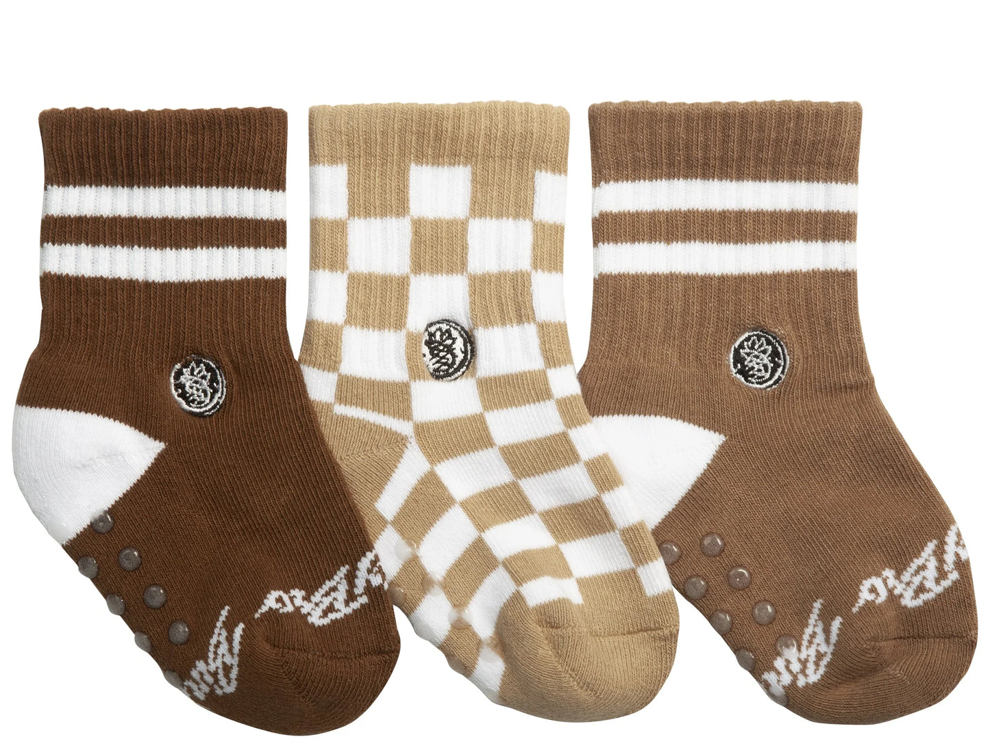 3-Pack Checkers Brown