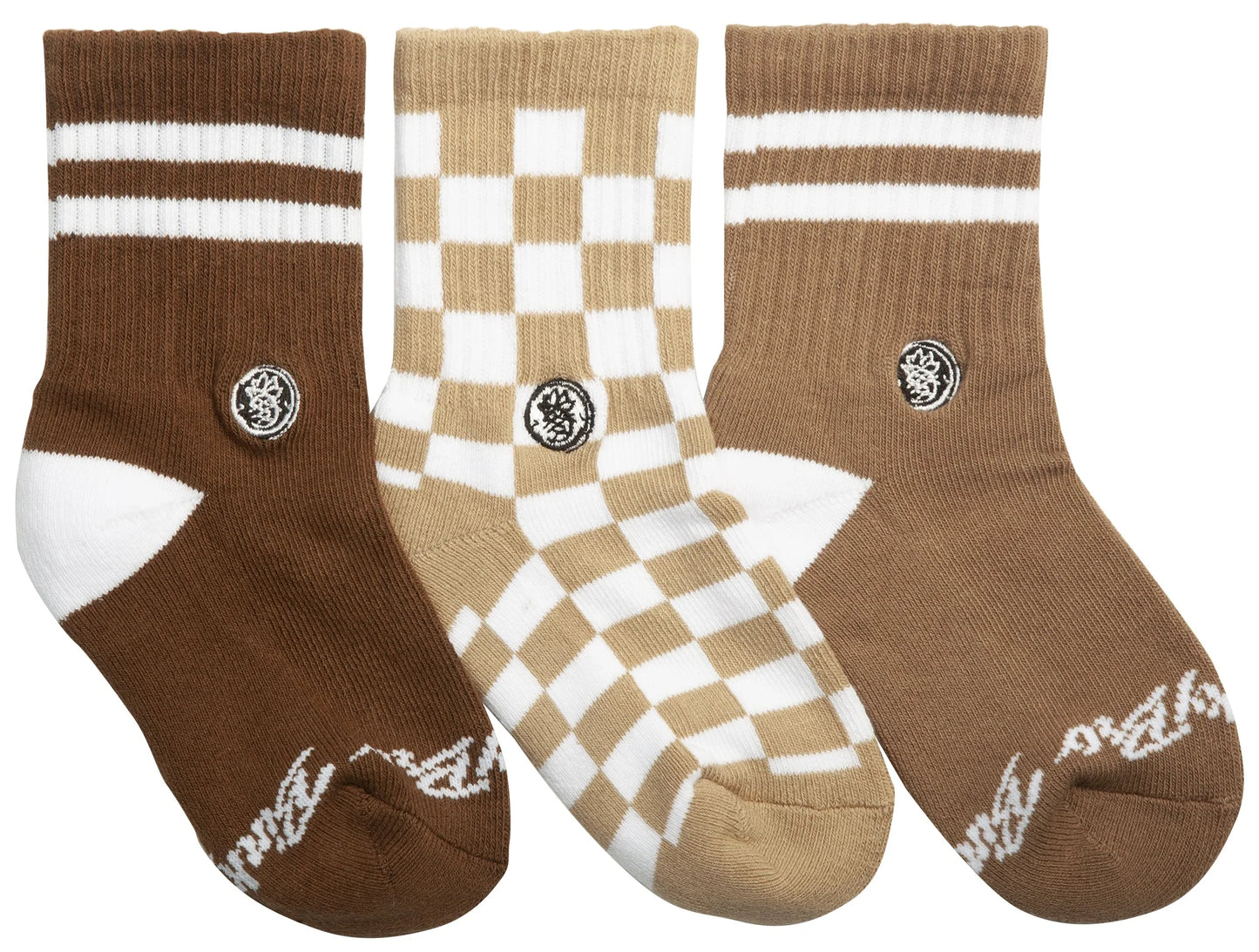 3-Pack Checkers Brown