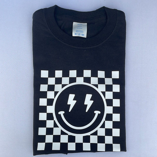 Smiley Face Checker Tshirt